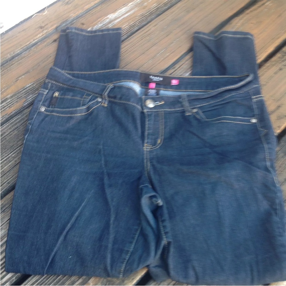 Torrid Jeans Size 16 R Dark Blue Denis Zip Fly Stretch Cotton Spandex Plus Size